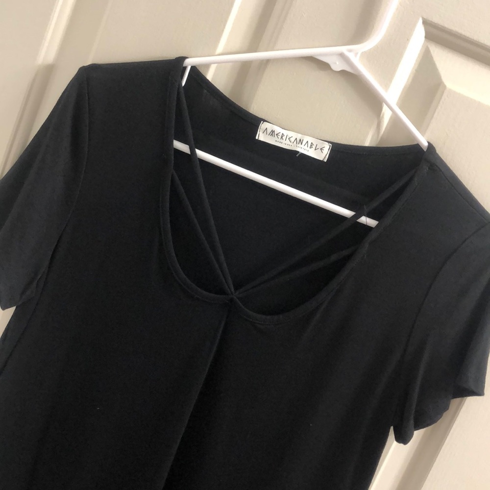 Mallina Cross Front Knit Top